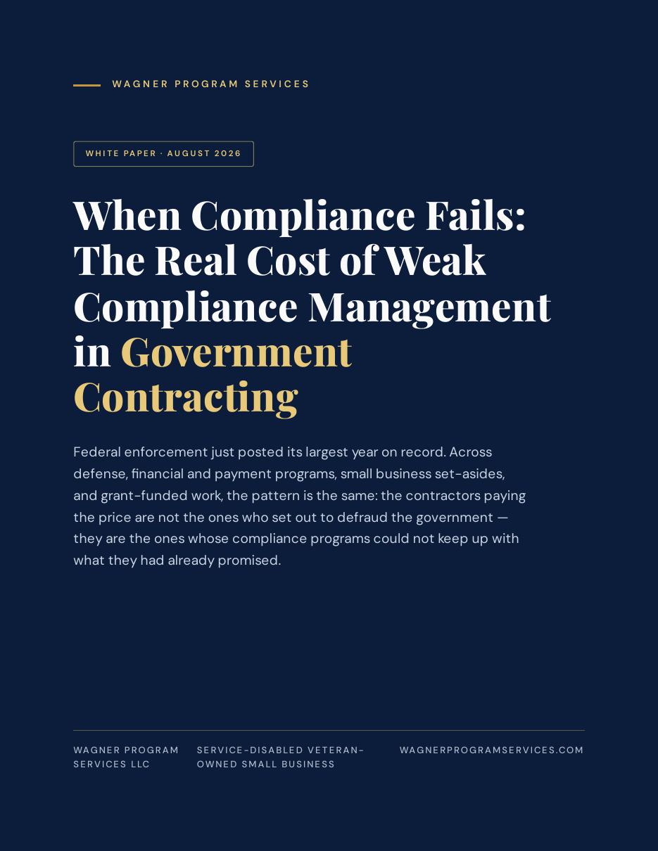 Cover of the white paper: When Compliance Fails