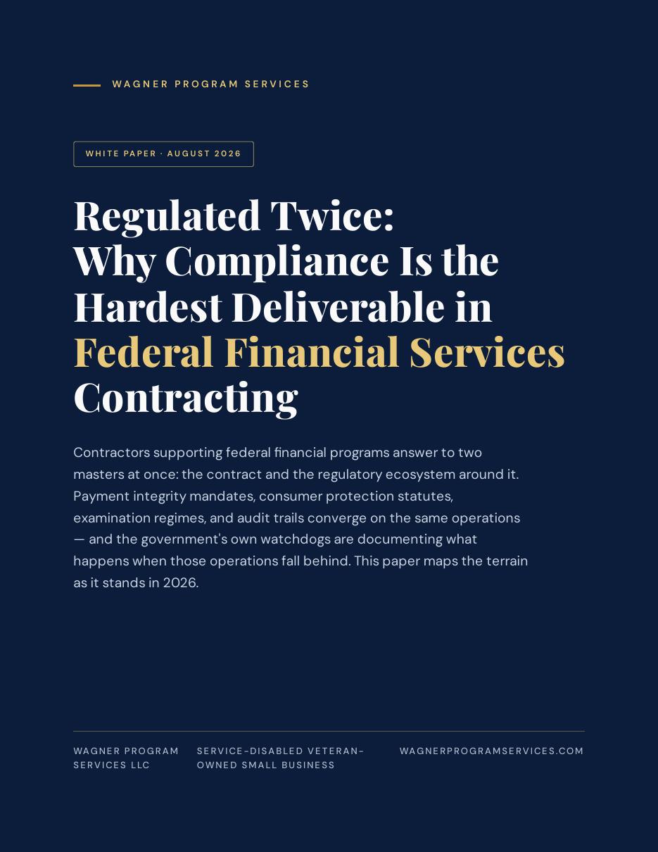 Cover of the white paper: Regulated Twice